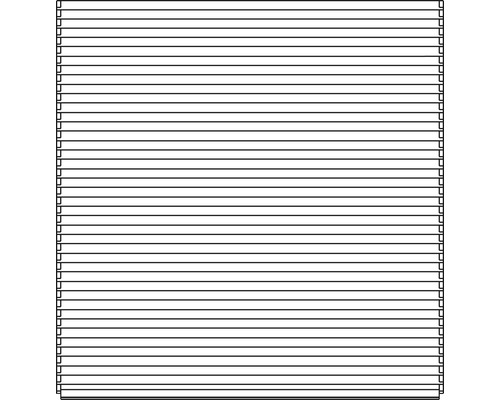 Jalousie geschlossen