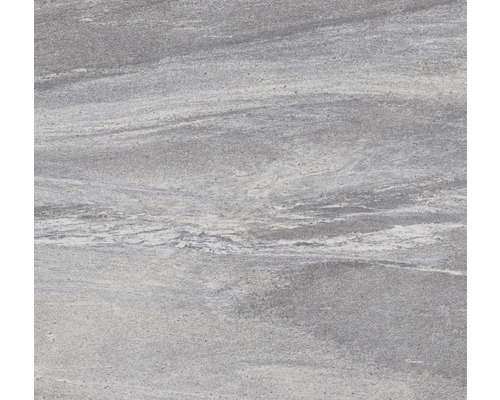 Graue Steinzeugfliese mit marmorierter Oberfläche