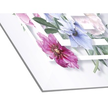 Dekorplatte mit Blumenmuster