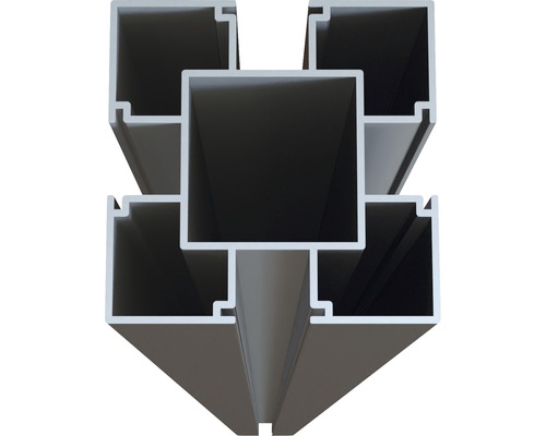 Aluminiumprofil im Querschnitt