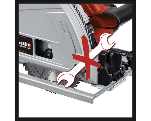 Symbol für keine Werkzeugwartung an einer Kreissäge.