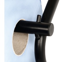 Papierrollenhalter schwarz Stahl für max. 40 cm Rolle