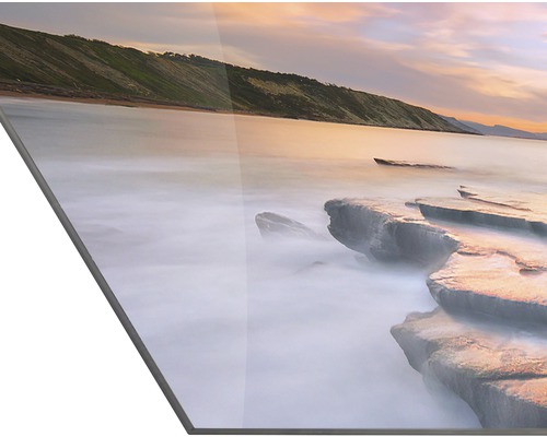 Dekorplatte mit Küstenmotiv