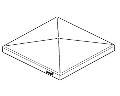 Quadratische Bodenplatte für Sonnenschirm