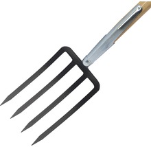 Gartengabel mit vier Zinken und Holzstiel