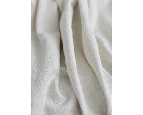 Nahaufnahme eines weißen Baumwolltuchs mit Textur