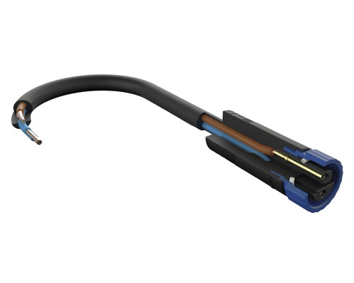 Querschnitt eines Stromkabels mit Stecker
