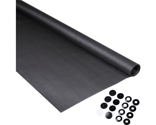 Unkrautvlies Rolle mit Befestigungsset