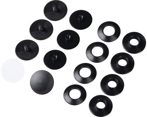 Set aus Abdeckkappen und Unterlegscheiben