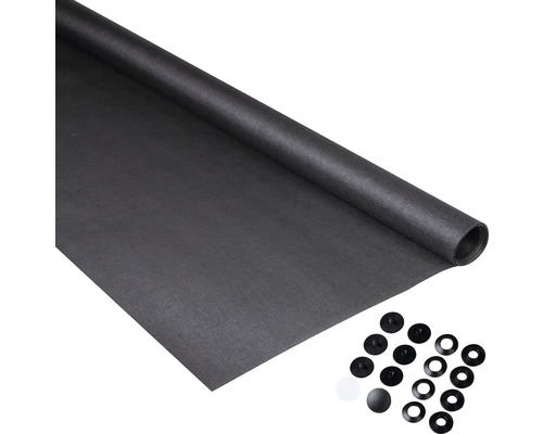 Schutznetz für den Teich als Rolle mit Befestigungsclips