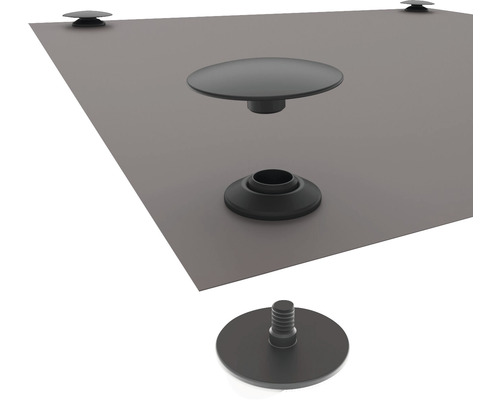 Detailansicht eines Montage-Sets für Terrassenüberdachungen