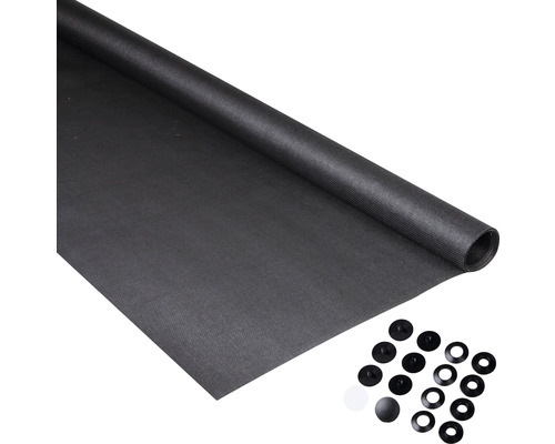 Unkrautvlies Rolle mit Befestigungsset