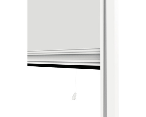 Detailansicht eines Rollos mit Bedienschnur