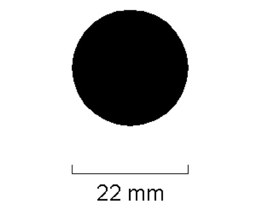 Kreis mit 22 Millimeter Durchmesser