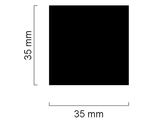 Quadratische Fliese, 35 x 35 Millimeter