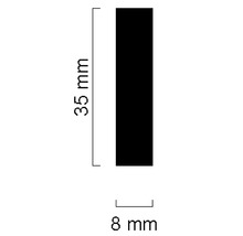 Abmessungen: 35 mm x 8 mm