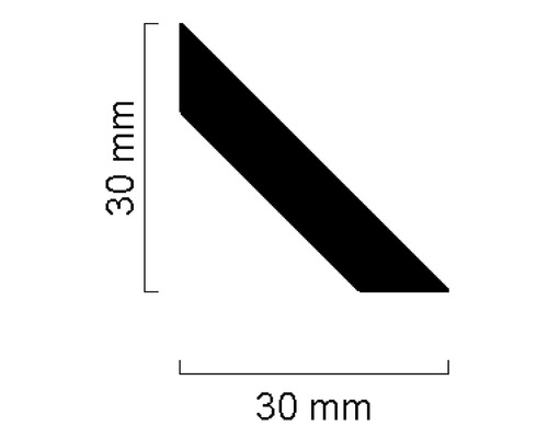 Profilleiste mit den Maßen 30 x 30 Millimeter