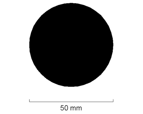 Kreis mit einem Durchmesser von 50 Millimeter