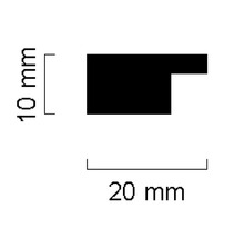 Falzleiste Buche roh - 950 x 20 x 10 mm