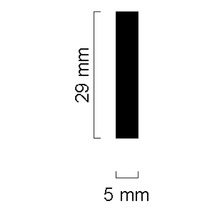 Abmessungen: 29 mm hoch und 5 mm breit