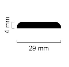 Profilleiste mit den Maßen 4 mm x 29 mm
