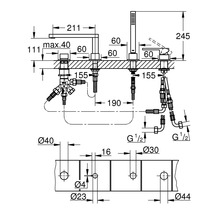 Badewannenarmaturen-Set GROHE1108 Plus 29307003-thumb-1 Badewannenarmaturen-Set GROHE1108 Plus 29307003-thumb-1