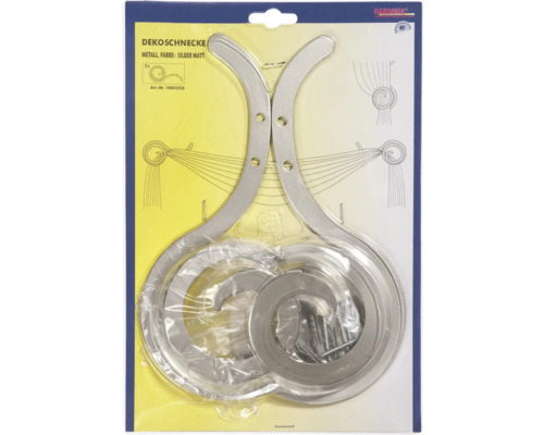 Dekoschnecke aus Metall, matte Optik