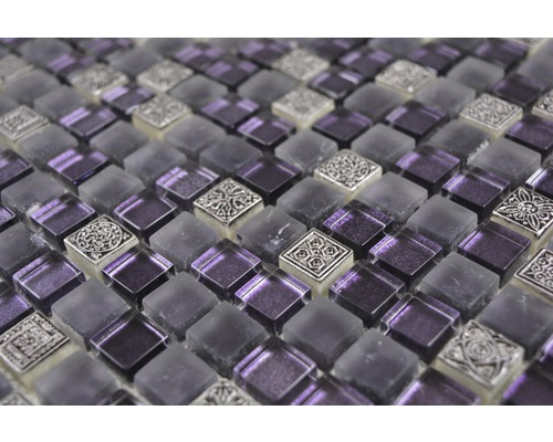 Mosaikfliesen aus Glas und Metall für Wand und Boden