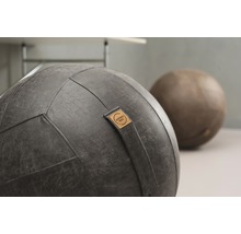 Sitzball Gymnastikball Sitting Ball zum aufpumpen Frankie anthrazit Ø 65 cm-thumb-2