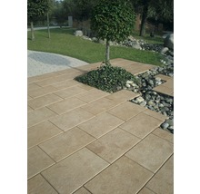Beton Terrassenplatte iStone Basic ocker-gelb-rosè 60 x 40 x 4 cm-thumb-0