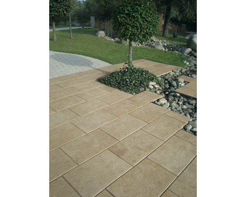 Beton Terrassenplatte iStone Basic ocker-gelb-rosè 60 x 40 x 4 cm-0