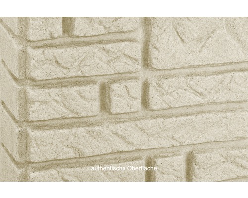 Nahaufnahme einer Wandverkleidung in Ziegeloptik mit authentischer Oberfläche