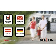 MEFA Briefkasten Stahl pulverbeschichtet BxHxT 323/492/194 mm Penguin 303 weiß/schwarz mit Zeitungsfach-thumb-7