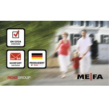 MEFA Briefkasten Stahl pulverbeschichtet BxHxT 380/555/210 mm Amber 401 Verkehrsweiß RAL 9016 Entnahme hinten-thumb-2