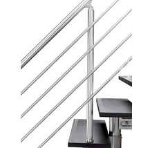 Geländer Aluminium für Pertura Agape 1/4 gewendelte Treppe