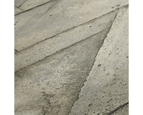 Nahaufnahme einer grauen Steinoptik-Tapete