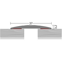 Illustration eines Übergangsprofils mit Maßangaben