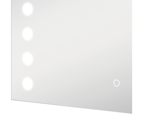 Rechteckiger Spiegel mit Beleuchtung für Badezimmer