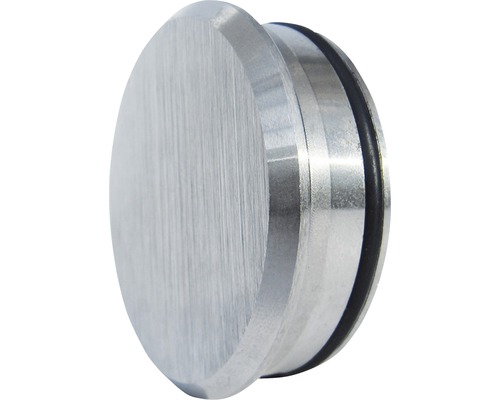 Runder Edelstahlstopfen mit Dichtung