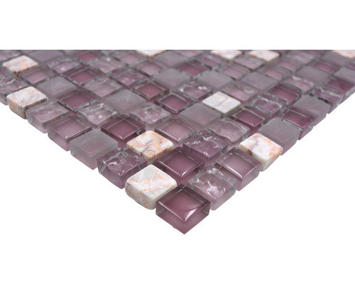 Mosaikfliese aus Glas und Stein