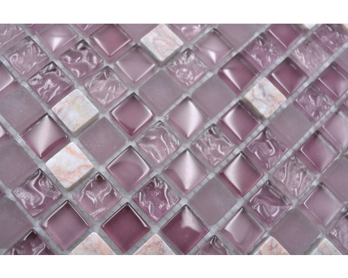 Mosaikfliese aus Glas und Stein