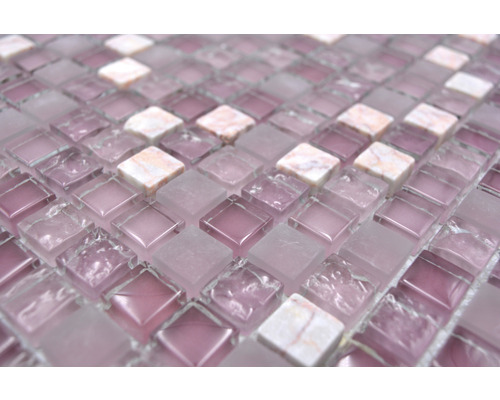 Mosaikfliese aus Glas und Marmor
