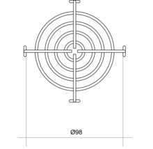 Rotheigner Schutzgitter für Rohrradialventilator 100 mm