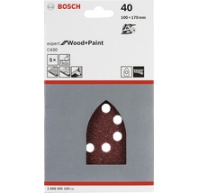 Schleifblatt für Multischleifer Bosch 107x175 mm, Korn 40, gelocht, 10er Pack