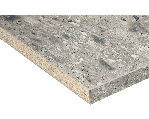 Arbeitsplatte mit Steindekor