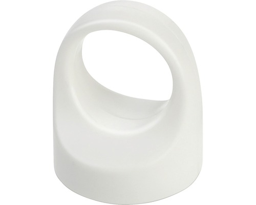 Weißer Türstopper aus Kunststoff