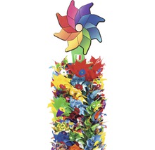 Bündel verschiedenfarbiger Windräder