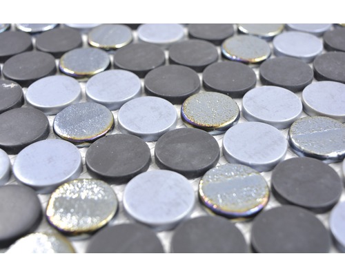 Mosaikfliesen aus Glas in runder Form