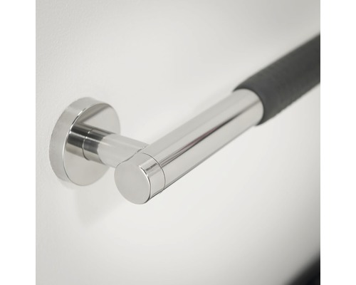 Haltegriff aus Edelstahl mit Komfortgriff zur Wandmontage