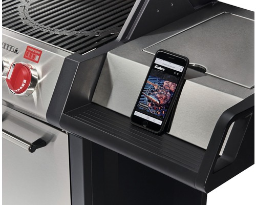 Smartphone auf einem Enders Gasgrill.